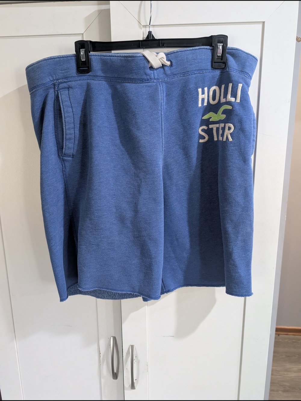 Hollister Men's Blue Logo Sweat Shorts